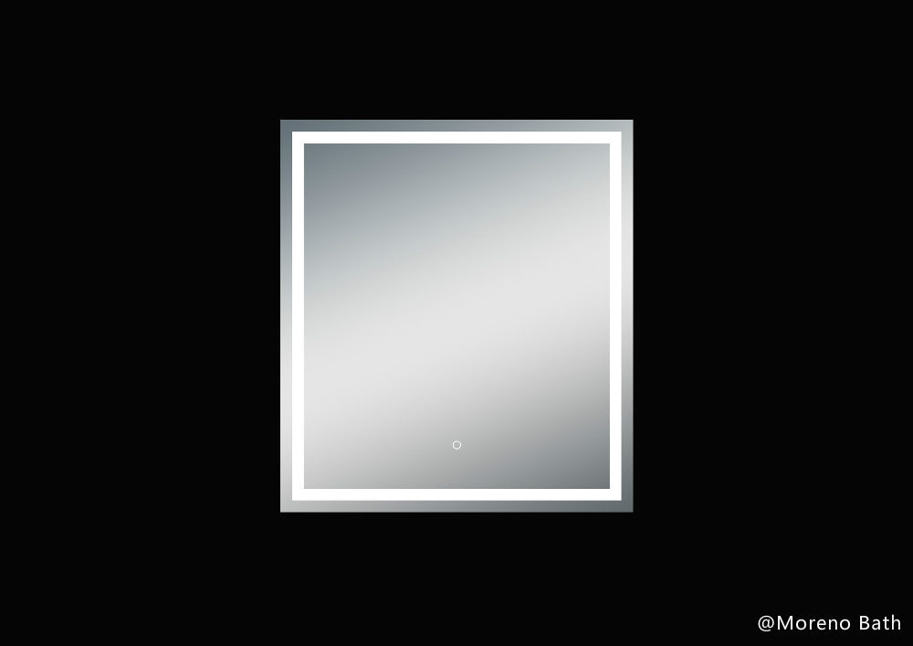 Twinkle 36'' Polished Edge Frosted Panel LED Bathroom Vanity