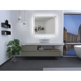 Twinkle 47'' Polished Edge Frosted Panel LED Bathroom Vanity