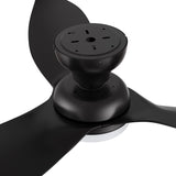 UPTON 45 inch 3 - Blade Flush Mount Smart Ceiling Fan with LED Light & Remote - LEDMyPlace