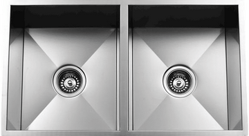 Congregation -18 Gauge Stainless Steel Double Bowl Kitchen Sink - 31-1/4" x 18-1/2" x 7"