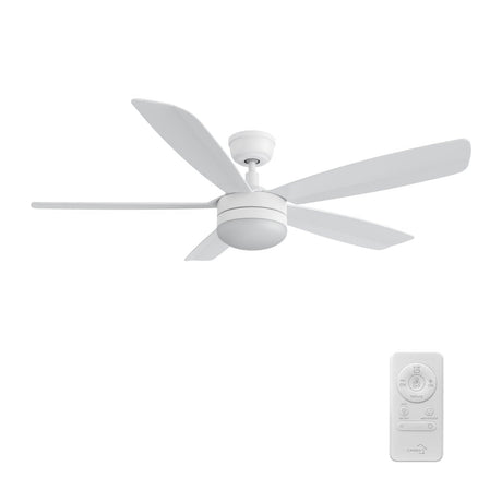 VARA 52 inch 5 - Blade Ceiling Fan with LED Light & Remote - LEDMyPlace