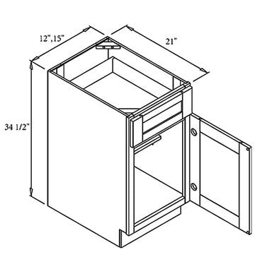 RTA - Sonoma White - Vanity Base Cabinets - 12