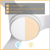 Vena 52 inch 3 - Blade Smart Ceiling Fan with LED Light & Remote - LEDMyPlace