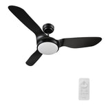 Vena 52 inch 3 - Blade Smart Ceiling Fan with LED Light & Remote - LEDMyPlace