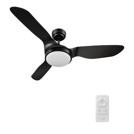 Vena 52 inch 3 - Blade Smart Ceiling Fan with LED Light & Remote - LEDMyPlace