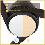 VIENNA 60 inch 3 - Blade Ceiling Fan with LED Light & Remote - LEDMyPlace