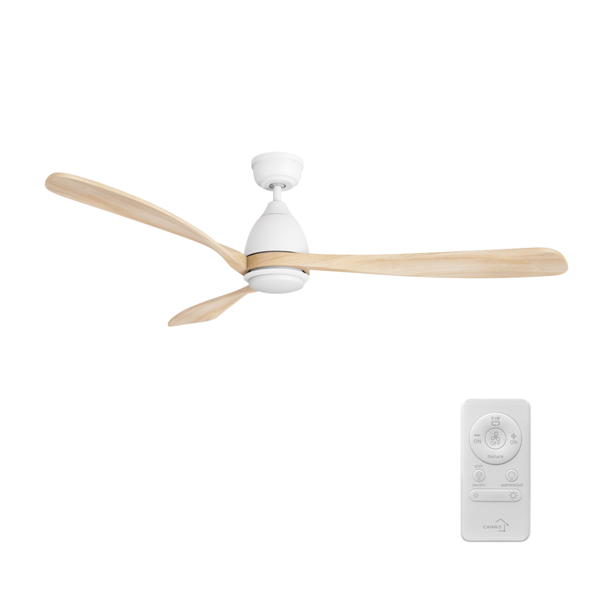 VIENNA 60 inch 3 - Blade Ceiling Fan with LED Light & Remote - LEDMyPlace