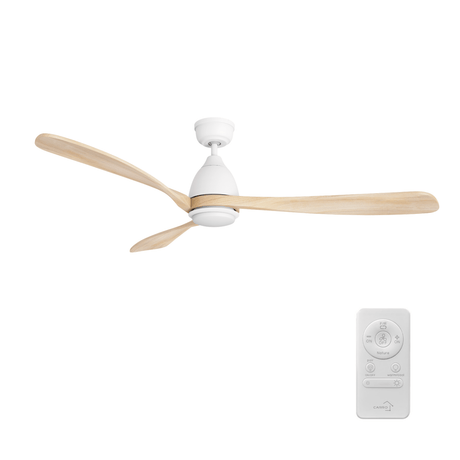 VIENNA 60 inch 3 - Blade Ceiling Fan with LED Light & Remote - LEDMyPlace