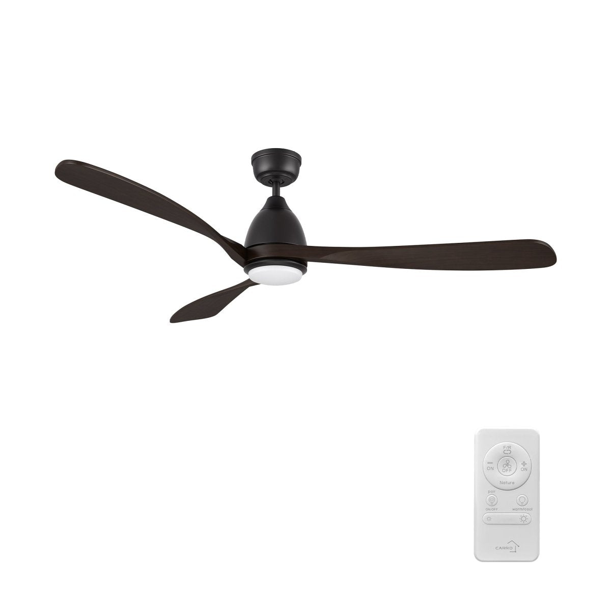 VIENNA 60 inch 3 - Blade Ceiling Fan with LED Light & Remote - LEDMyPlace