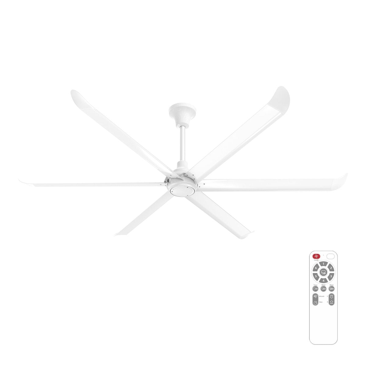 VINKA 60 inch 6 - Blade No Light Ceiling Fan with Remote - LEDMyPlace