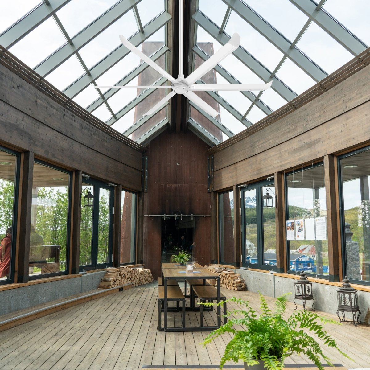 VINKA 60 inch 6 - Blade No Light Ceiling Fan with Remote - LEDMyPlace