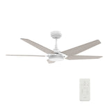 Voyager 52'' Best Smart Ceiling Fan with Remote, Light Kit Included, Works with Google Assistant and Amazon Alexa - LEDMyPlace