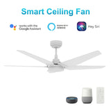 Voyager 52'' Best Smart Ceiling Fan with Remote, Light Kit Included, Works with Google Assistant and Amazon Alexa - LEDMyPlace