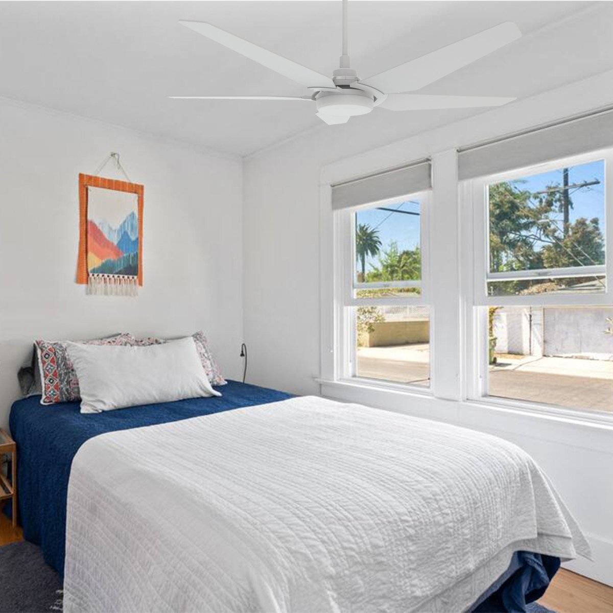 Voyager 52'' Best Smart Ceiling Fan with Remote, Light Kit Included, Works with Google Assistant and Amazon Alexa - LEDMyPlace