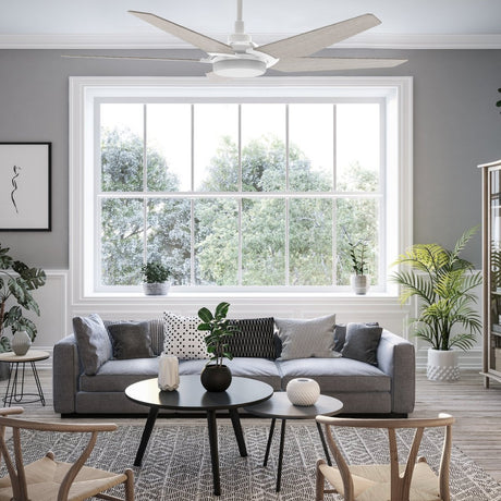 Voyager 52'' Best Smart Ceiling Fan with Remote, Light Kit Included, Works with Google Assistant and Amazon Alexa - LEDMyPlace