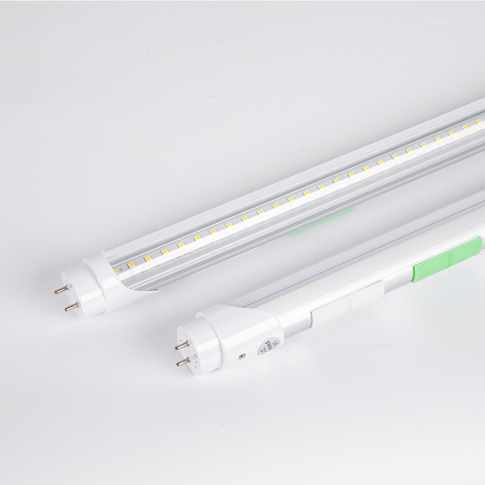 Hybrid T8 4ft LED Tube/Bulb - 22w/20w/18w/ 15w/12w/10w Watt Adjustable, 130lm/w, 3000k/3500k/4000k/5000k/6000k/6500k CCT Changeable, Clear, Base G13, Single End/ Double End Power - Ballast Compatible or Bypass