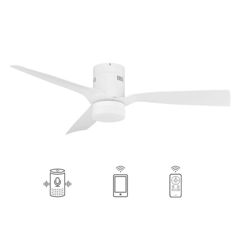 Striver 3 Blade Smart Ceiling Fan with Dimmable LED Light Kit Works with Remote Control, Wi-Fi apps and Voice control via Google Assistant/Alexa/Siri