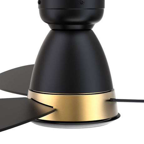 YORK 52 inch 3 - Blade Flush Mount Smart Ceiling Fan with LED Light & Remote - LEDMyPlace