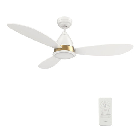 YORK 52 inch 3 - Blade Smart Ceiling Fan with LED Light & Remote - LEDMyPlace