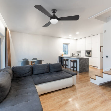 ZELDA 52 inch 3 - Blade Ceiling Fan with LED Light & Remote - LEDMyPlace