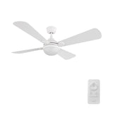 ZELDA 52 inch 4 - Blade Ceiling Fan with LED Light & Remote - LEDMyPlace