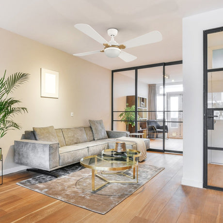 ZELDA 52 inch 4 - Blade Ceiling Fan with LED Light & Remote - LEDMyPlace