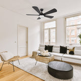 ZELDA 52 inch 5 - Blade Ceiling Fan with LED Light & Remote - LEDMyPlace