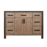 Ziva 48" Rustic Barnwood Freestanding  Bathroom Vanity Cabinet Without Top