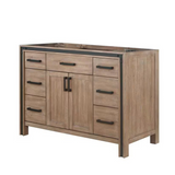 Ziva 48" Rustic Barnwood Freestanding  Bathroom Vanity Cabinet Without Top