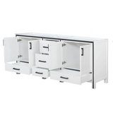 Ziva 80 In. White Freestanding Bathroom Vanity Cabinet Without Top