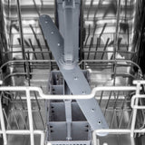 ZLINE 18 in. Compact Top Control Built-In Dishwasher with Satin Stainless Steel Panel and Stainless Steel Tub with Modern Style Handle, 52dBa (DW-SN-18)