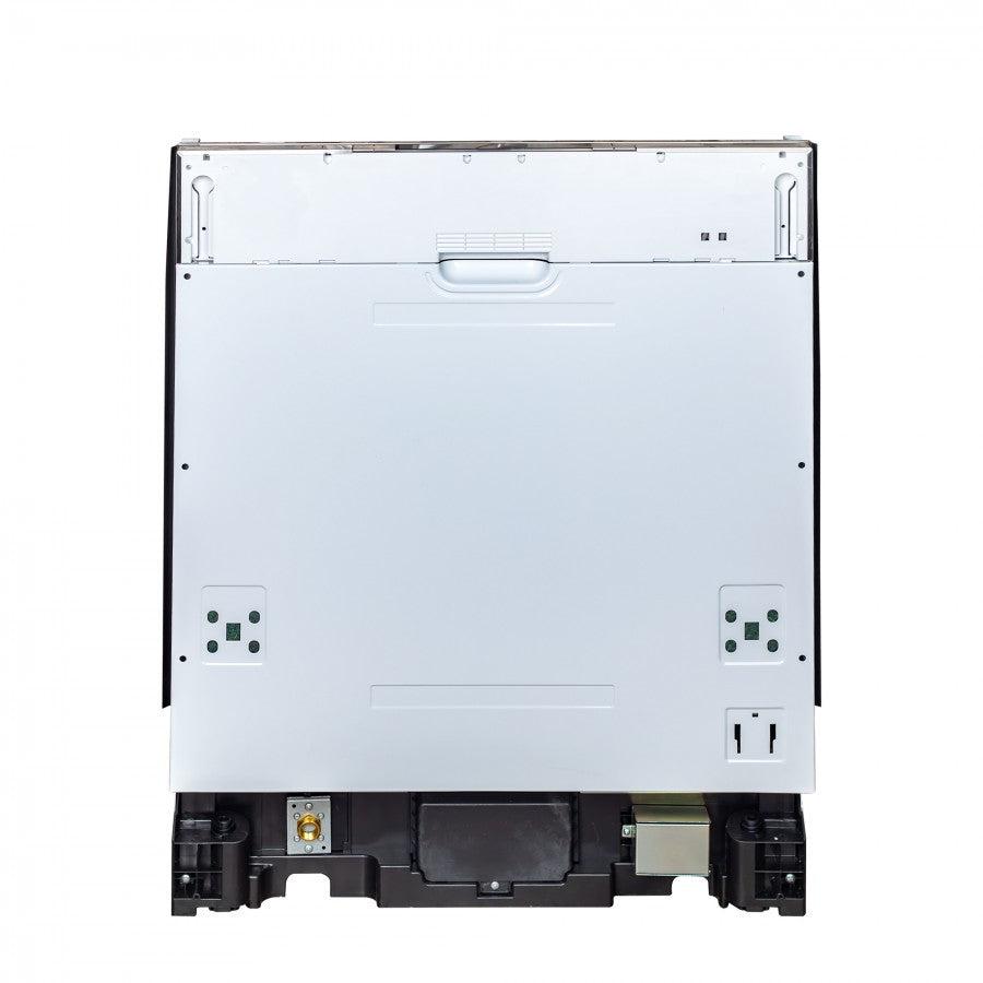 ZLINE 24 in. Top Control Built-In Dishwasher with Satin Stainless Steel Panel and Stainless Steel Tub with Traditional Style Handle, 52dBa (DW-SN-H-24)