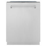 ZLINE 24 in. Monument Series 3rd Rack Top Touch Control Dishwasher with Stainless Steel Panel, 45dBa (DWMT-304-24)