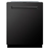 ZLINE 24 in. Monument Series 3rd Rack Top Touch Control Dishwasher with Black Stainless Steel Panel, 45dBa (DWMT-BS-24)
