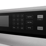 ZLINE 30 in. Autograph Edition Professional True Convection Single Wall Oven with Air Fry and Self Clean in Satin Stainless Steel with Polished Gold Handle (WASSZ-30-G)