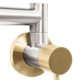 ZLINE Autograph Edition Gemini Pot Filler in Brushed Nickel and Champagne Bronze (GEM-FPF-ZBNCB)