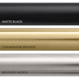 ZLINE Autograph Edition Gemini Pull Down Single Handle Kitchen Faucet in Matte Black and Champagne Bronze (GEM-KF-ZMBCB)