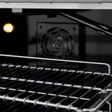 ZLINE Autograph Edition 36 in. 5.2 cu. ft. Paramount Gas Range with 6 Burner Cooktop and Convection Gas Oven in Satin Stainless Steel and Champagne Bronze Accents (SGRSZ-36-CB)