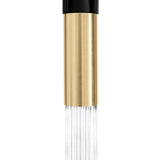 ZLINE Autograph Edition Sierra Pull Down Spring Single Handle Kitchen Faucet in Matte Black and Champagne Bronze (SRA-KF-ZMBCB)