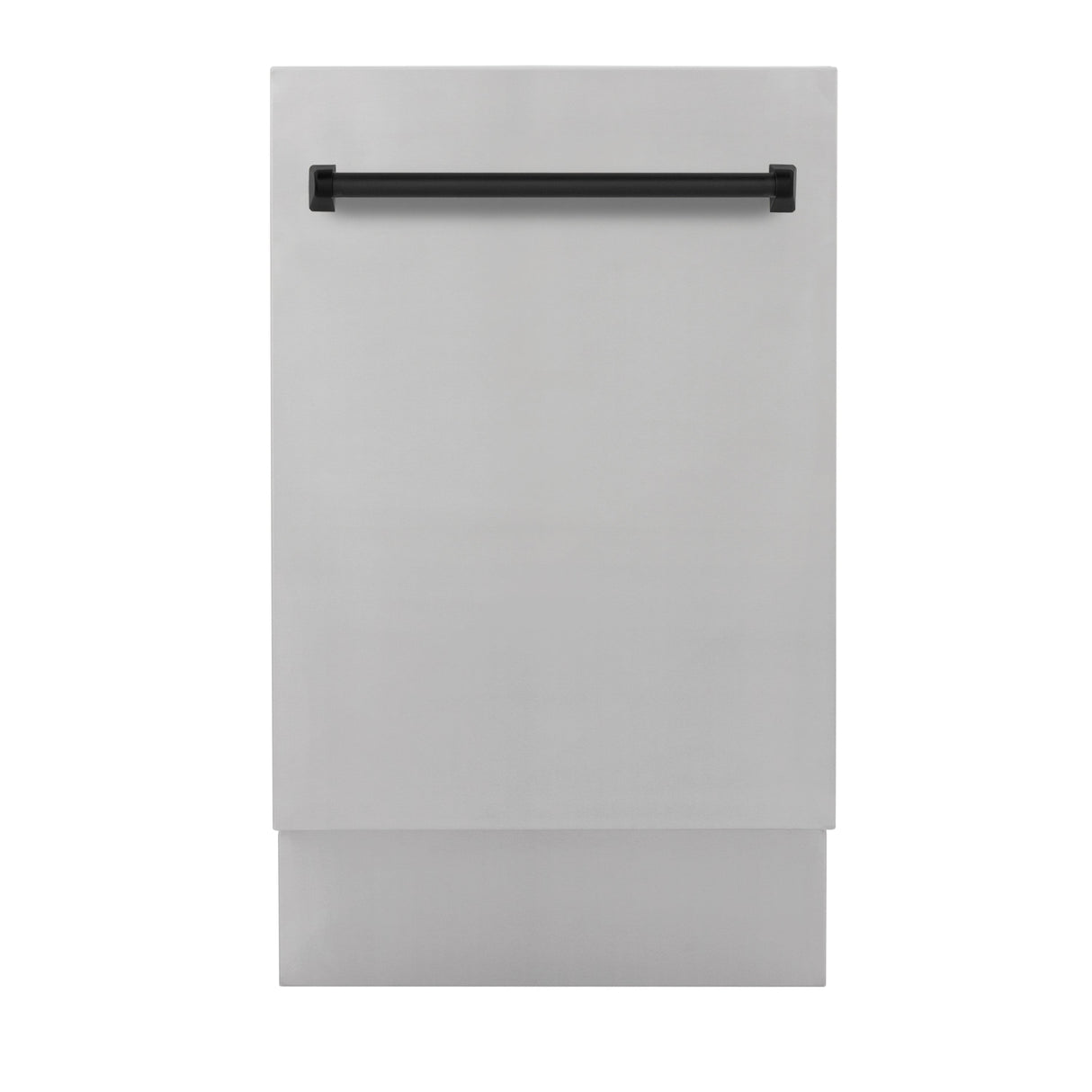 ZLINE Autograph Edition 18” Tallac Series 3rd Rack Top Control Built-In Dishwasher in Stainless Steel with Matte Black Handle, 51dBa (DWVZ-304-18-MB)