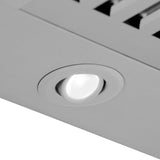 ZLINE Autograph Edition 48 in. Convertible Satin Stainless Steel Wall Mount Range Hood with Black Matte Shell and Champagne Bronze Handle (KB4SNZ-BLM48-CB)