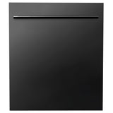 ZLINE 24" Dishwasher Panel in Black Stainless Steel with Modern Handle (DP-BS-H-24)