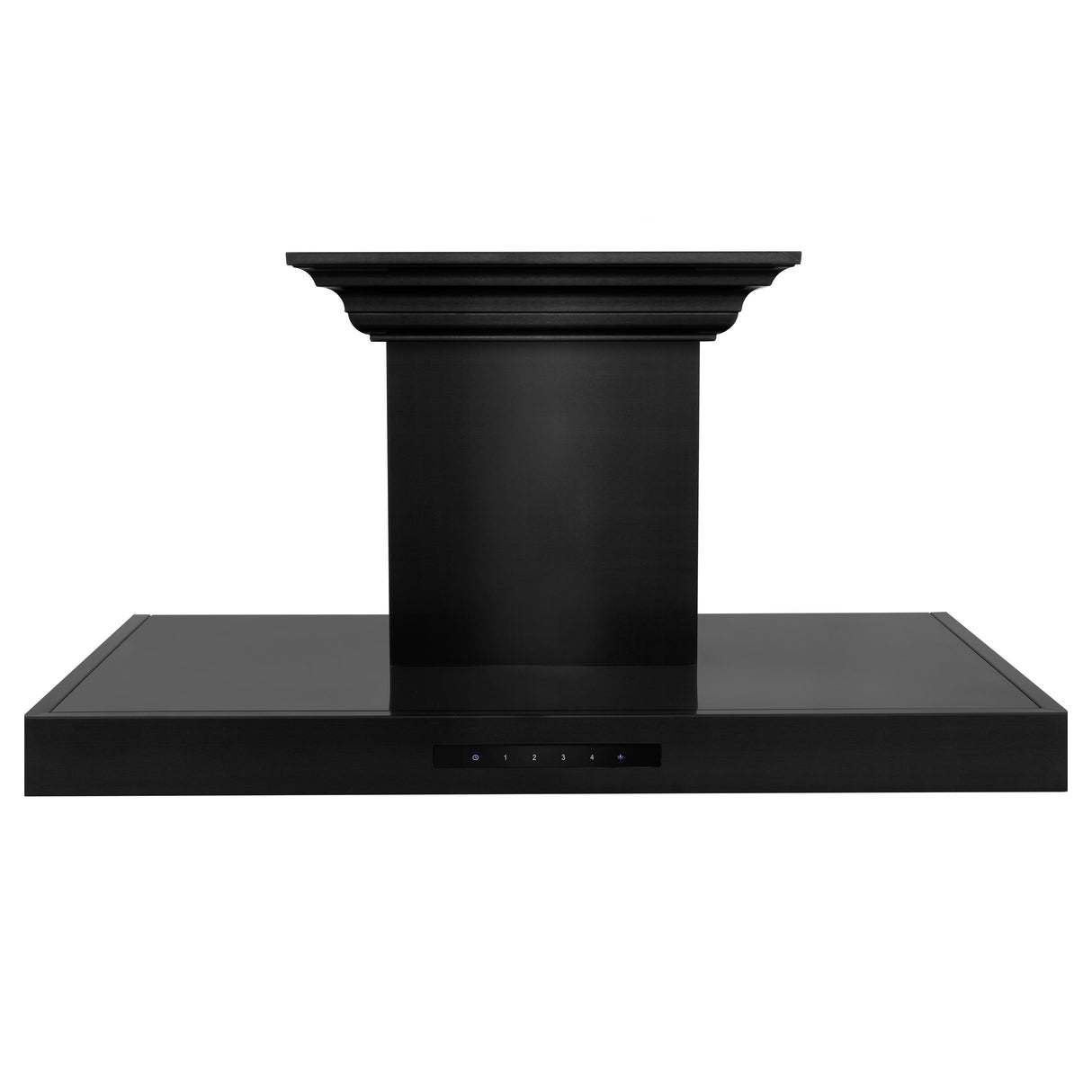 36" ZLINE CrownSound™Ducted Vent Wall Mount Range Hood in Black Stainless Steel with Built-in Bluetooth Speakers (BSKENCRN-BT-36)
