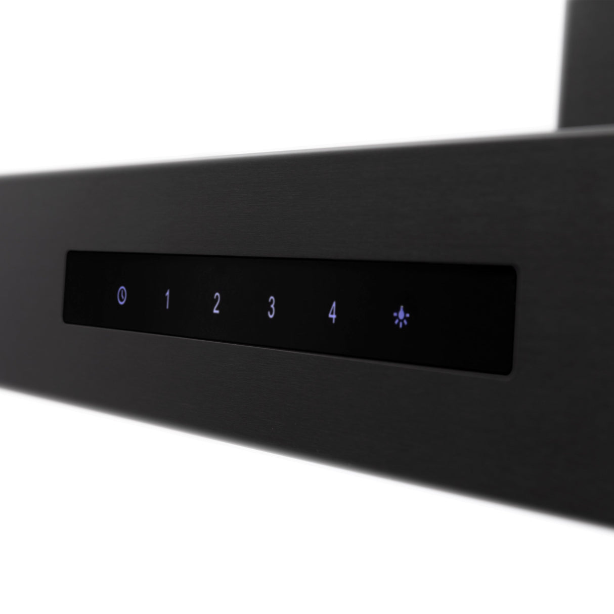 ZLINE 36" Convertible Vent Wall Mount Range Hood in Black Stainless Steel with Crown Molding (BSKENCRN-36)