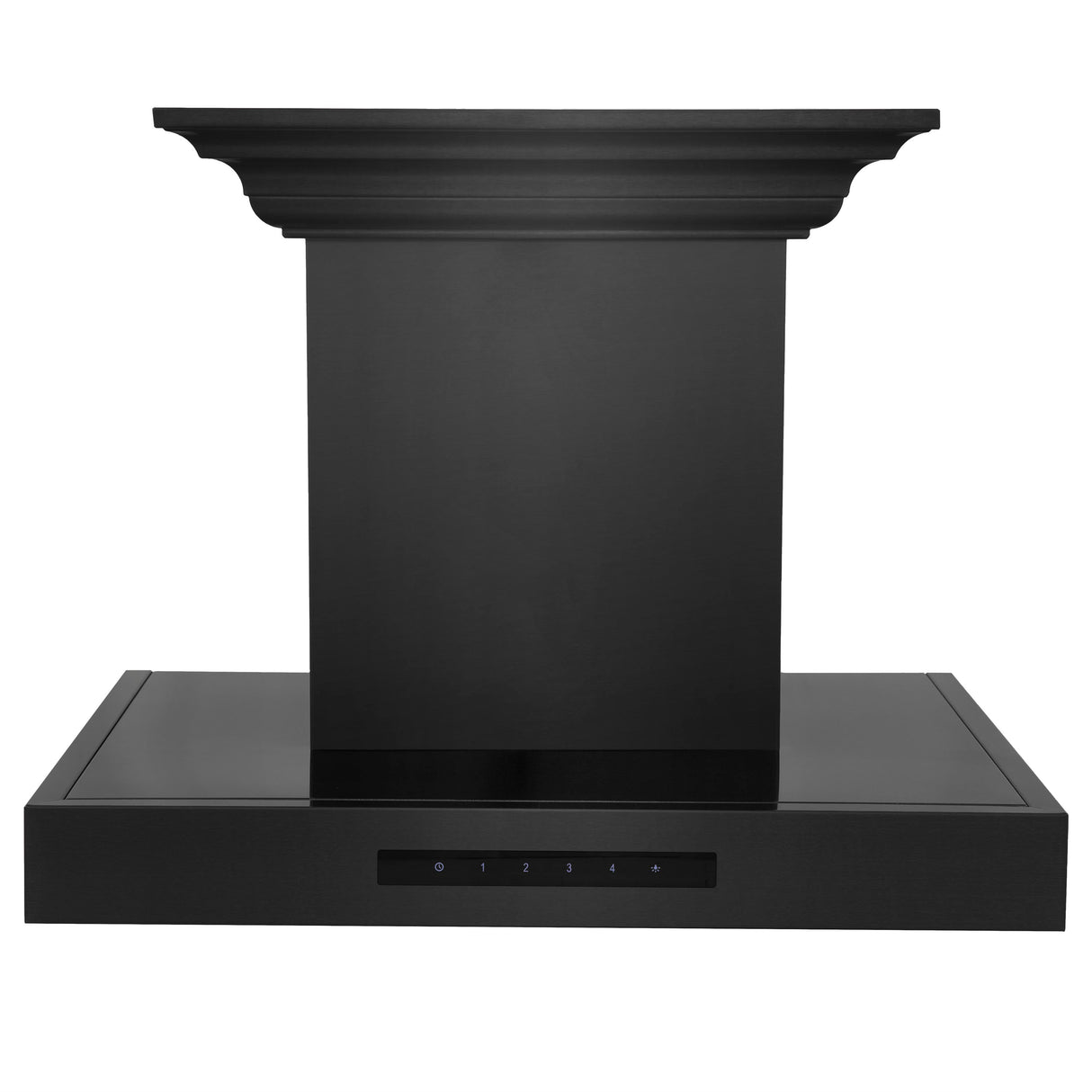 24" ZLINE CrownSound™Ducted Vent Wall Mount Range Hood in Black Stainless Steel with Built-in Bluetooth Speakers (BSKENCRN-BT-24)