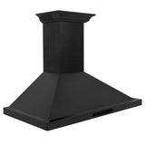 36" ZLINE CrownSound™Ducted Vent Wall Mount Range Hood in Black Stainless Steel with Built-in Bluetooth Speakers (BSKBNCRN-BT-36)