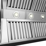 ZLINE 36 in. Wooden Wall Mount Range Hood in Rustic Black Finish (355CC-36)