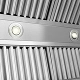 ZLINE 36 in. Wooden Wall Mount Range Hood in Rustic Shiplap Black Finish with Stainless Steel Accents (365CC-36)