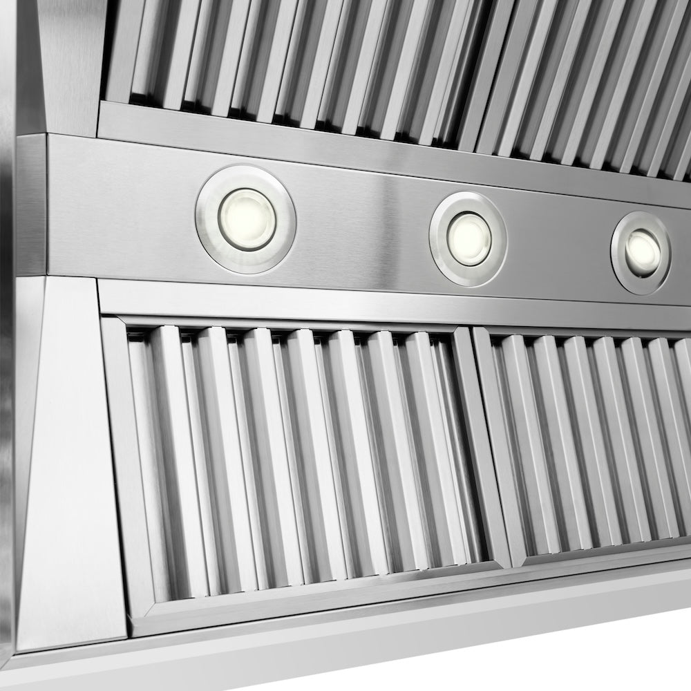 ZLINE 36 in. Wooden Wall Mount Range Hood in Rustic Bright White Finish (355WW-36)