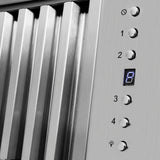 ZLINE 36 in. Wooden Wall Mount Range Hood in Rustic Shiplap Bright White Finish with Stainless Steel Accents (365WW-36)